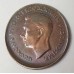 AUSTRALIA 1944 .  ONE 1 PENNY . ERROR . OFF CENTRE MIS-STRIKE